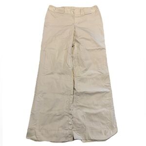 💜 Banana Republic Wide Leg Linen Blend Pants Size 8 Stretch